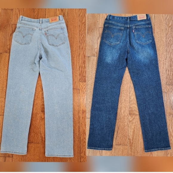Levi's Girls (youth) High Waist Ribcage Straight Ankle Jeans, size 14 - Picture 5 of 5